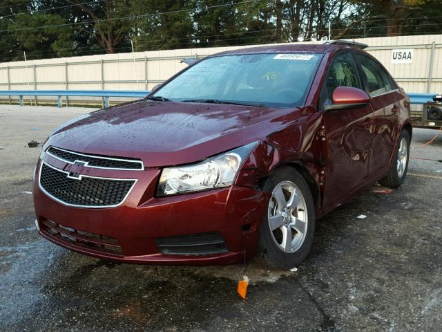 1G1PC5SB1F7236375 - 2015 CHEVROLET CRUZE LT BURGUNDY photo 2