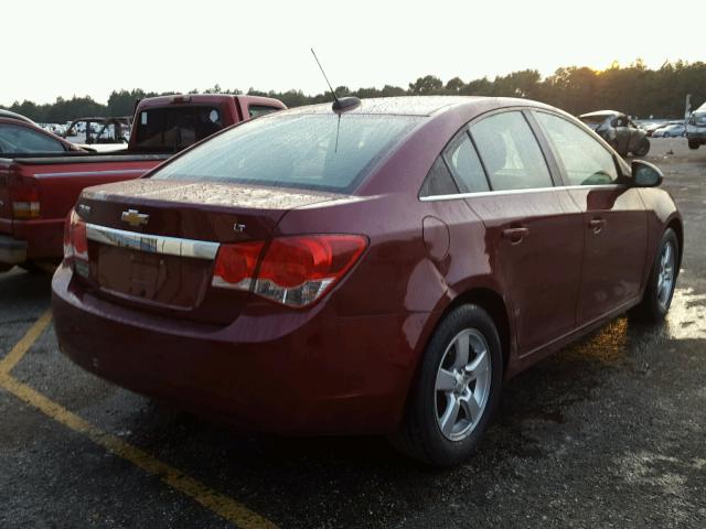 1G1PC5SB1F7236375 - 2015 CHEVROLET CRUZE LT BURGUNDY photo 4