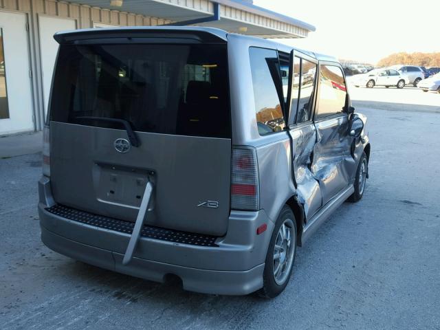 JTLKT324140158701 - 2004 TOYOTA SCION XB SILVER photo 4