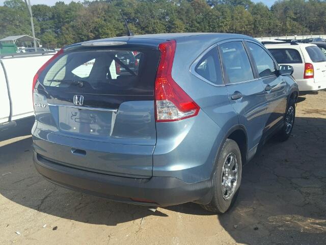 2HKRM3H34EH561078 - 2014 HONDA CR-V BLUE photo 4