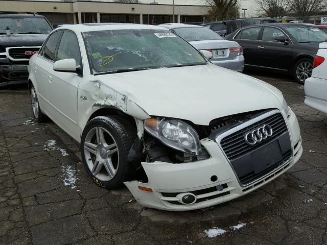 WAUAF78E76A205326 - 2006 AUDI A4 2 WHITE photo 1