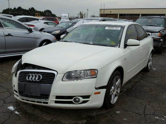 WAUAF78E76A205326 - 2006 AUDI A4 2 WHITE photo 2