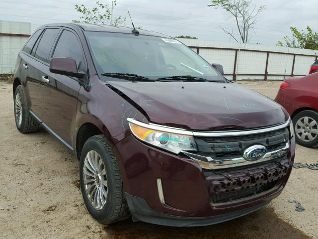 2FMDK3JC7BBA60764 - 2011 FORD EDGE SEL MAROON photo 1