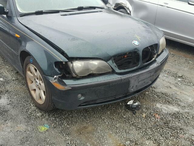 WBAEV33402KL56590 - 2002 BMW 325 I GREEN photo 9