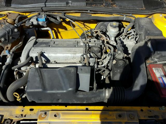 1G1JF12F737263357 - 2003 CHEVROLET CAVALIER L YELLOW photo 7