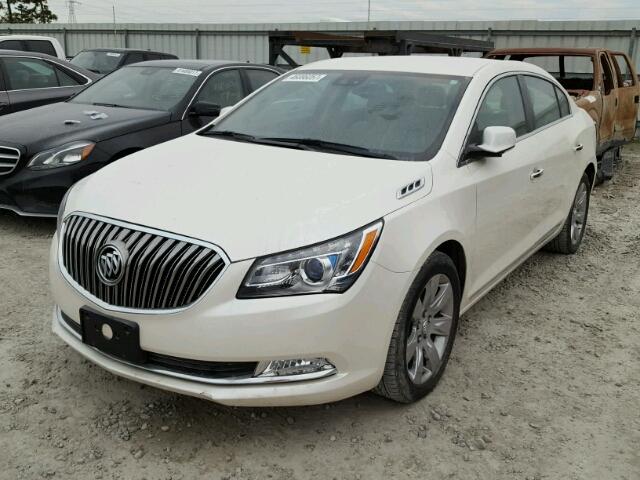 1G4GB5G39EF263075 - 2014 BUICK LACROSSE WHITE photo 2