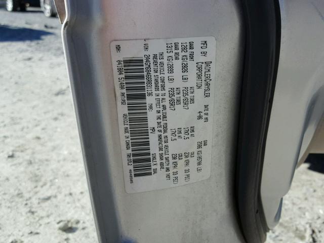 2A4GM68466R831136 - 2006 CHRYSLER PACIFICA T SILVER photo 10