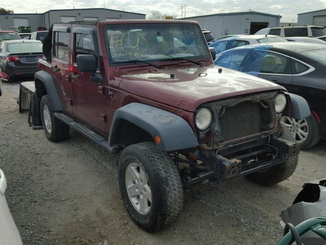 1J4GA39148L610125 - 2008 JEEP WRANGLER U RED photo 1