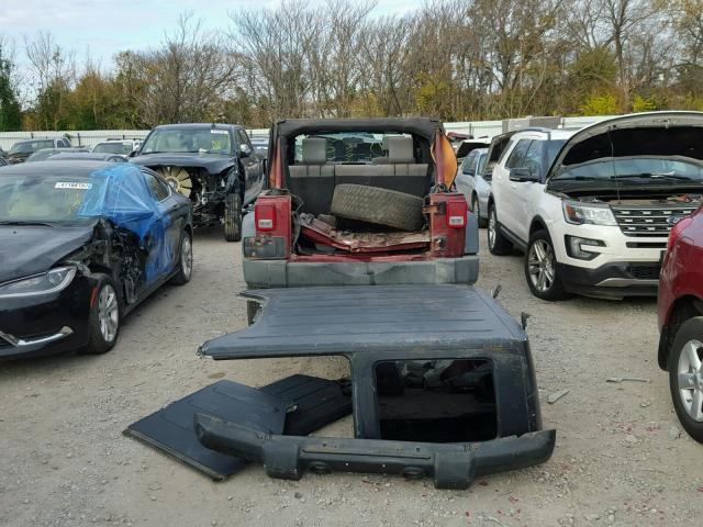 1J4GA39148L610125 - 2008 JEEP WRANGLER U RED photo 9