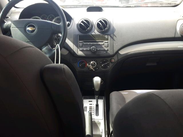 KL1TD66E69B627138 - 2009 CHEVROLET AVEO LS YELLOW photo 9