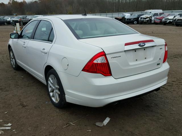 3FAHP0JGXAR389747 - 2010 FORD FUSION SEL WHITE photo 3