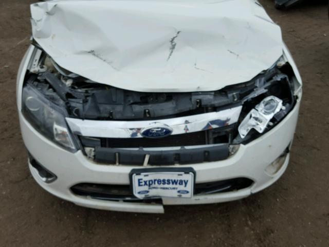 3FAHP0JGXAR389747 - 2010 FORD FUSION SEL WHITE photo 7