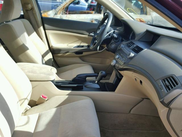 1HGCP26399A175569 - 2009 HONDA ACCORD LX MAROON photo 5