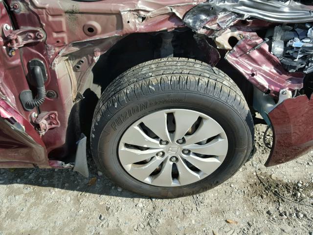 1HGCP26399A175569 - 2009 HONDA ACCORD LX MAROON photo 9