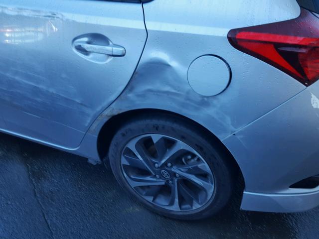 JTNKARJE6GJ511331 - 2016 TOYOTA SCION IM SILVER photo 9