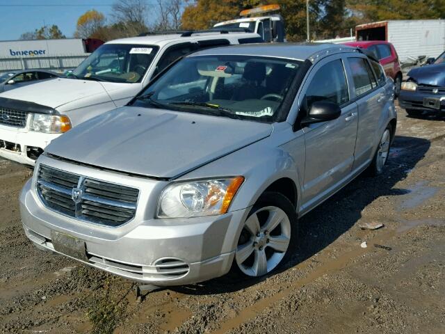 1B3CB4HA4AD550244 - 2010 DODGE CALIBER SX SILVER photo 2