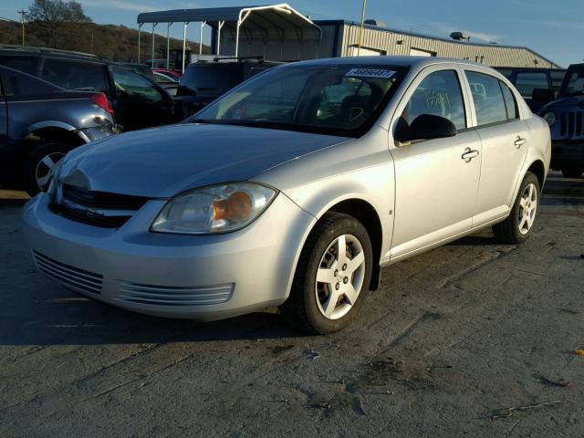 1G1AK55F277112592 - 2007 CHEVROLET COBALT LS SILVER photo 2