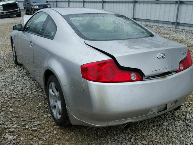 JNKCV54E63M220546 - 2003 INFINITI G35 SILVER photo 3