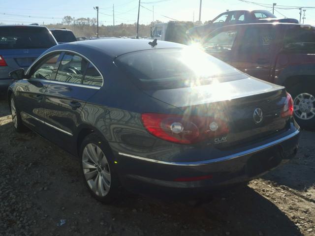 WVWML73C79E549914 - 2009 VOLKSWAGEN CC GRAY photo 3