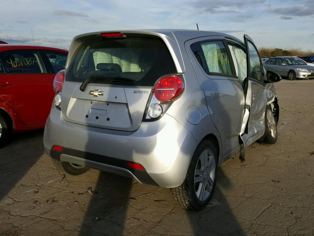 KL8CB6S94EC482010 - 2014 CHEVROLET SPARK LS SILVER photo 4