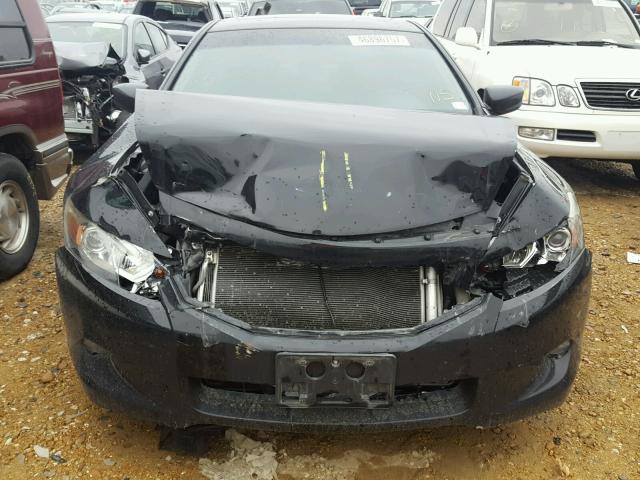 1HGCS21889A008590 - 2009 HONDA ACCORD EXL BLACK photo 7