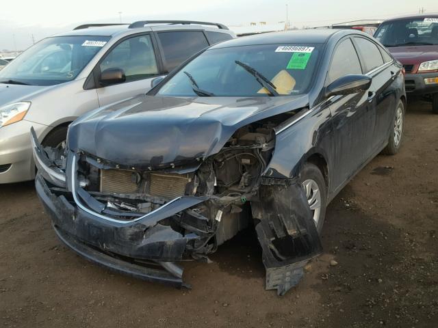 5NPEB4AC6CH377603 - 2012 HYUNDAI SONATA GLS BLACK photo 2