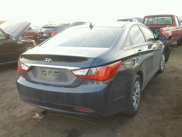 5NPEB4AC6CH377603 - 2012 HYUNDAI SONATA GLS BLACK photo 4