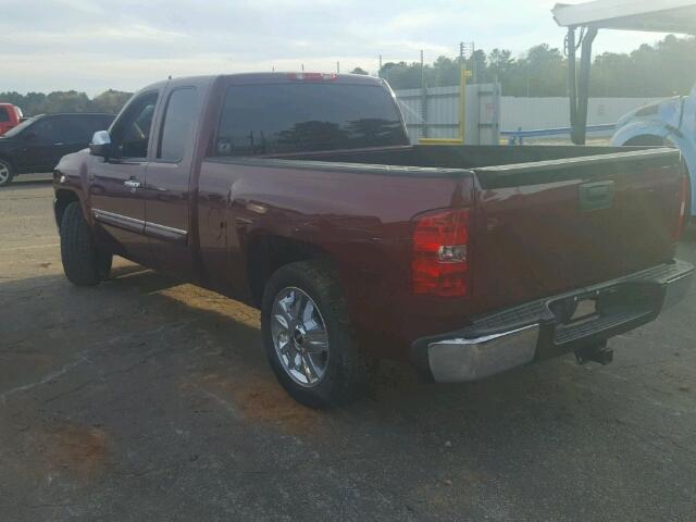 1GCRCSE01DZ351083 - 2013 CHEVROLET SILVERADO BURGUNDY photo 3