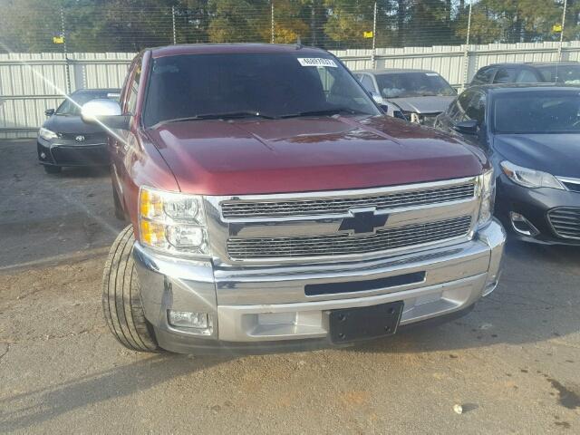 1GCRCSE01DZ351083 - 2013 CHEVROLET SILVERADO BURGUNDY photo 9