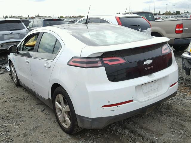 1G1RF6E49CU119112 - 2012 CHEVROLET VOLT WHITE photo 3