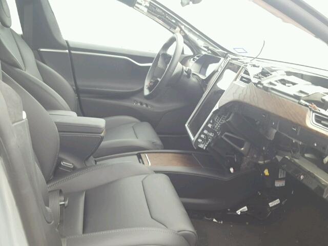5YJSA1E13HF218539 - 2017 TESLA MODEL S Արծաթագույն լուսանկար 5
