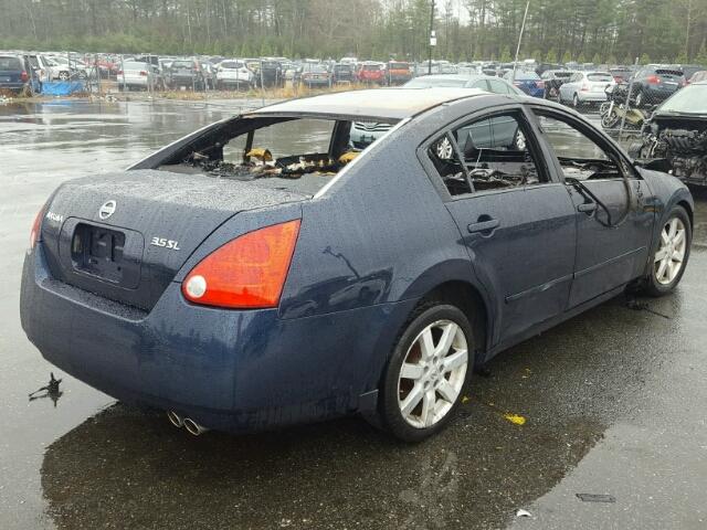 1N4BA41E05C832120 - 2005 NISSAN MAXIMA SE BLUE photo 4