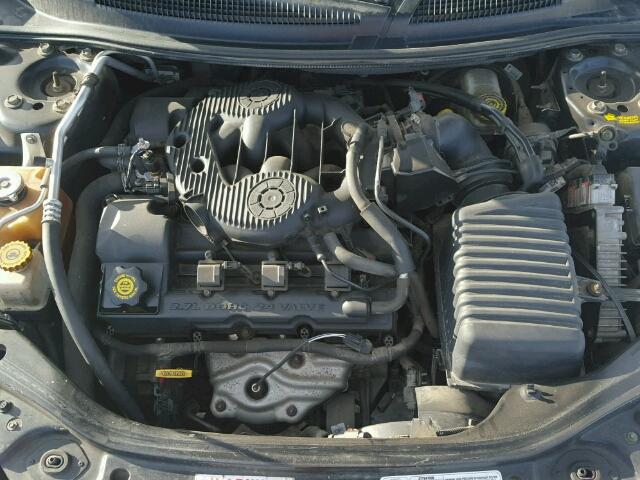 1C3EL46R83N565523 - 2003 CHRYSLER SEBRING LX CHARCOAL photo 7