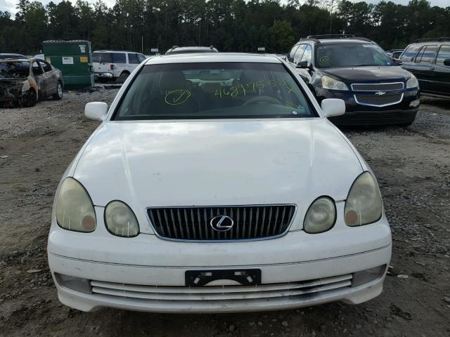 JT8BD69S640191996 - 2004 LEXUS GS 300 WHITE photo 9