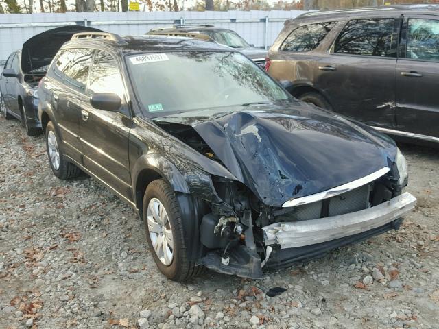 4S4BP60C297327226 - 2009 SUBARU OUTBACK BLACK photo 1