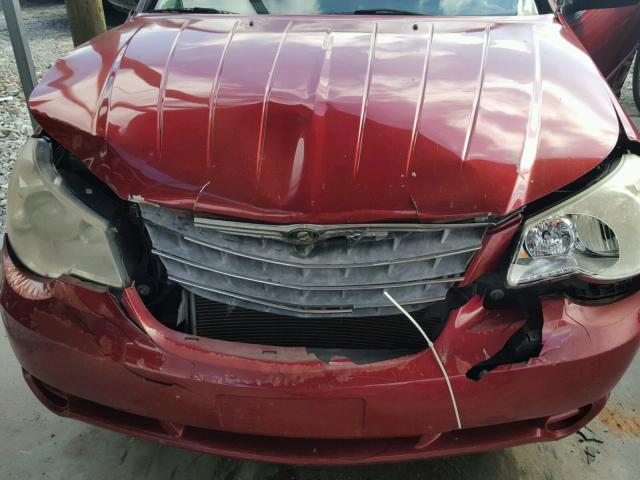 1C3LC45K78N224553 - 2008 CHRYSLER SEBRING RED photo 7