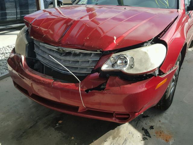 1C3LC45K78N224553 - 2008 CHRYSLER SEBRING RED photo 9