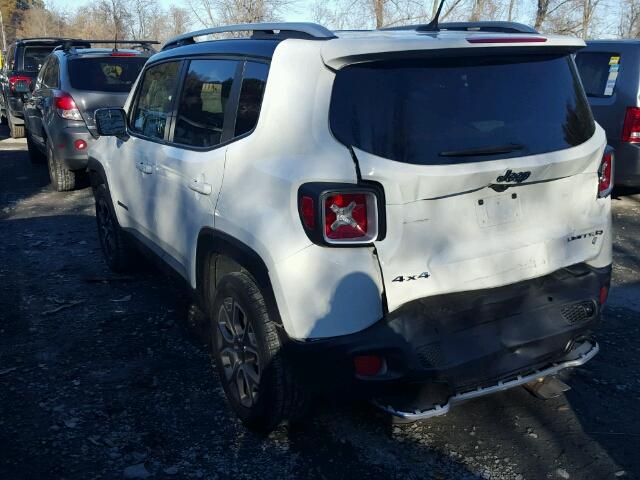 ZACCJBDT3FPB23515 - 2015 JEEP RENEGADE L WHITE photo 3