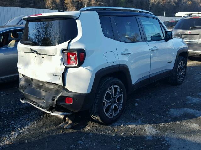 ZACCJBDT3FPB23515 - 2015 JEEP RENEGADE L WHITE photo 4