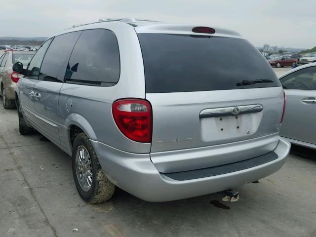 2C8GP64L12R516487 - 2002 CHRYSLER TOWN & COU SILVER photo 3