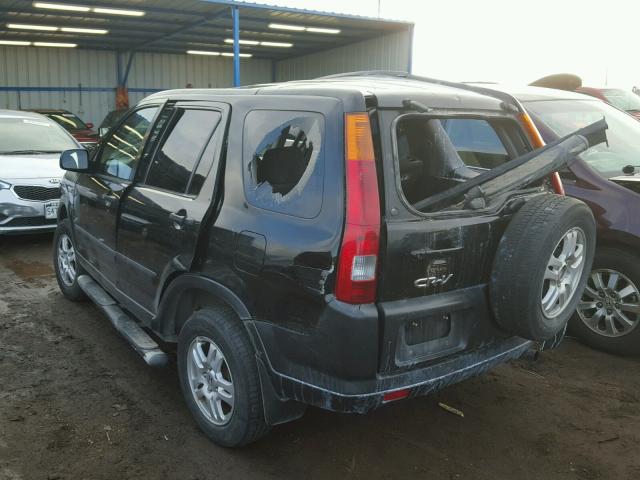 SHSRD788X3U118859 - 2003 HONDA CR-V EX BLACK photo 3