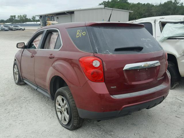 2CNFLCEW6A6224121 - 2010 CHEVROLET EQUINOX LS RED photo 3