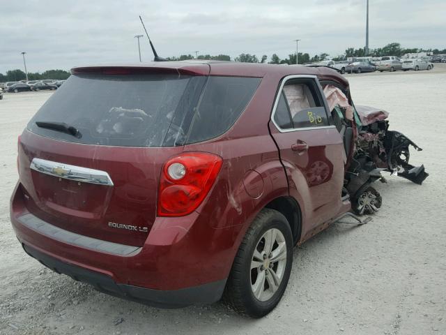 2CNFLCEW6A6224121 - 2010 CHEVROLET EQUINOX LS RED photo 4