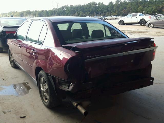 1G1ZT52885F117367 - 2005 CHEVROLET MALIBU LS MAROON photo 3