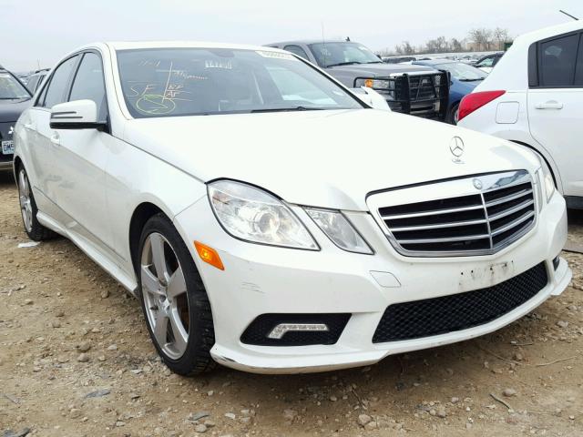 WDDHF8HB0BA418504 - 2011 MERCEDES-BENZ E 350 4MAT WHITE photo 1