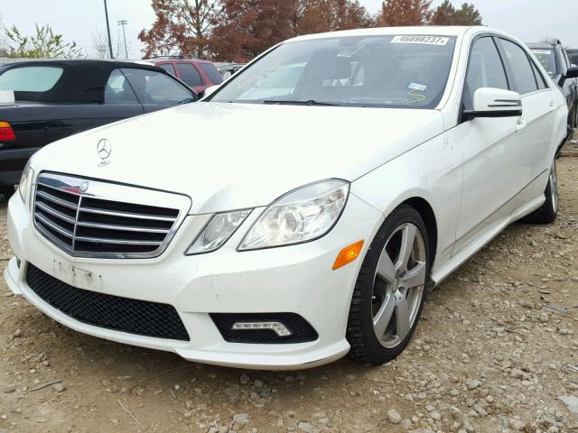 WDDHF8HB0BA418504 - 2011 MERCEDES-BENZ E 350 4MAT WHITE photo 2