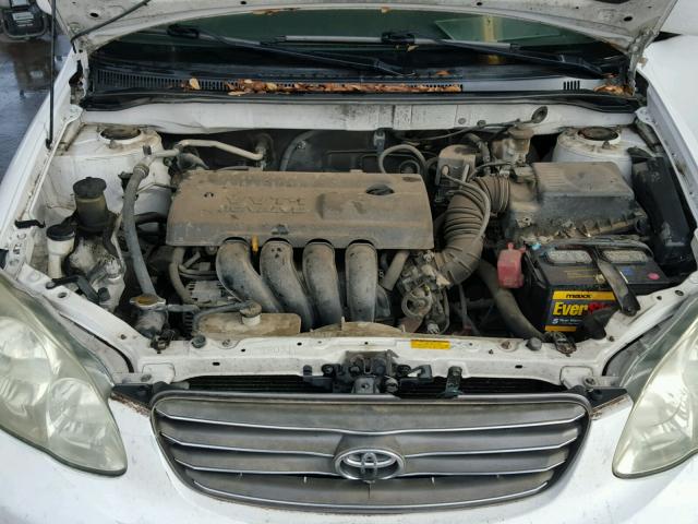 2T1BR32EX4C281597 - 2004 TOYOTA COROLLA CE WHITE photo 7