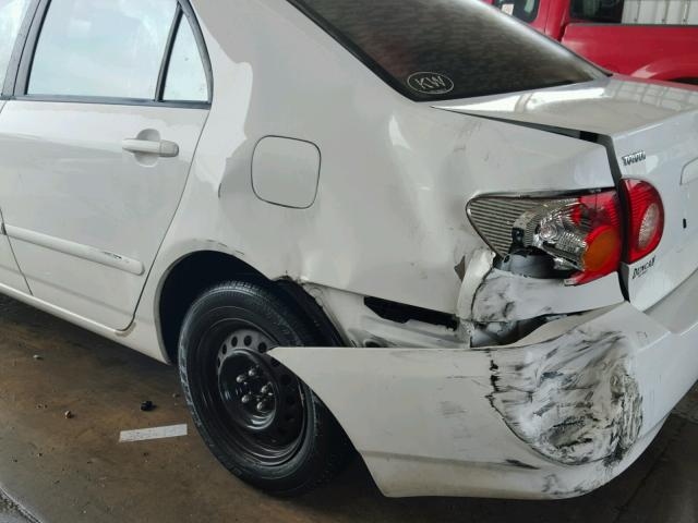 2T1BR32EX4C281597 - 2004 TOYOTA COROLLA CE WHITE photo 9