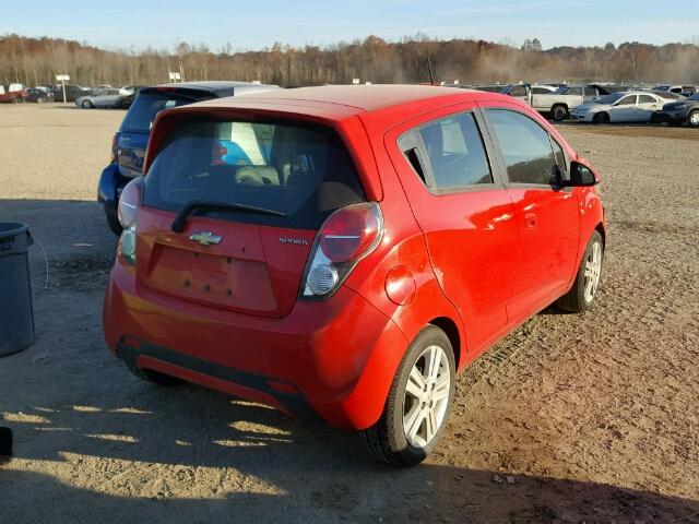 KL8CB6S95DC604873 - 2013 CHEVROLET SPARK LS RED photo 4