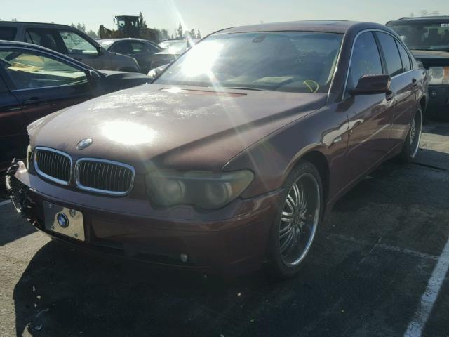 WBAGL63413DP64926 - 2003 BMW 745 I PURPLE photo 2